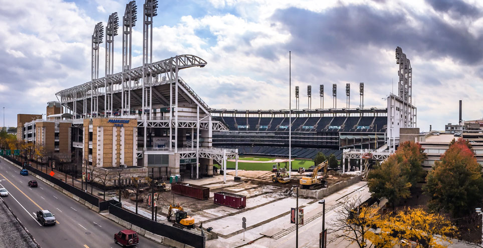 Renovation work at Progressive Field now under a PLA