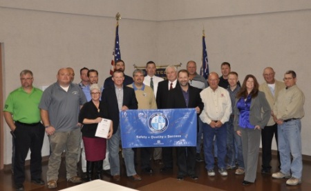 Members of the Northwest Ohio Building Trades, representative from Black and Veatch, and OHSA took part in a historic safety signing agreement for the Oregon Clean Energy Power Plant.ACT Ohio congratulates all parties for looking out for the safety of the men and women who are constructing the $850 million, 800-megawatt natural gas-fired power plant.