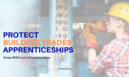 Building Trades rally against IRAP threat to construction apprenticeships