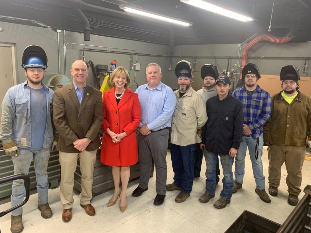 Ohio First Lady Fran DeWine at Plumbers and Pipefitters 577 JATC Apprenticeship Training Center in Portsmouth, Ohio 